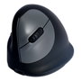 R-Go Tools RGOHELELAWL Ratón Ergonómico Vertical para Zurdos, Negro y Plata