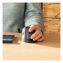 R-Go Tools RGOHELELAWL Ratón Ergonómico Vertical para Zurdos, Negro y Plata