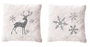 DKD Home Decor Fundas de Cojín de Poliéster 45x45x1 cm, Pack de 2 Surtido