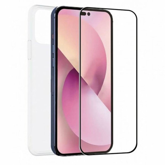 Muvit PACK Funda Recycletek + Protector Pantalla Eco Responsable para iPhone 14 Pro Max | Protección Sostenible
