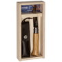 Opinel Navaja No. 08 de madera de olivo con funda