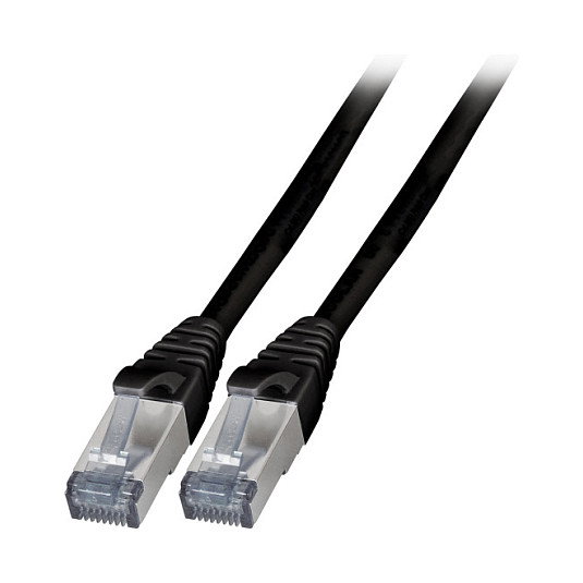 EFB Elektronik Cable de parcheo Cat6a S/FTP de 1 m, Negro EFB Elektronik Cable de parcheo Cat6a S/FTP de 1 m, Negro
