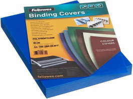FELLOWES Caja de 50 tapas de encuadernación A4 azul, 700 micras