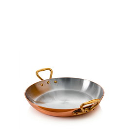 MAUVIEL CUPRINOX Paellera de acero inoxidable 18/10 con revestimiento de cobre - Diámetro 12 cm, altura 4 cm, capacidad 0.2 litros