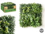 Ibergarden Jardín Vertical Hoja Morada Amarilla 54x54x3 cm Plástico Verde Amarillo Morado (Set de 10)