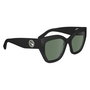 Longchamp LO741S-1 Gafas de sol para mujer con montura negra y cristal verde