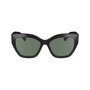 Longchamp LO741S-1 Gafas de sol para mujer con montura negra y cristal verde