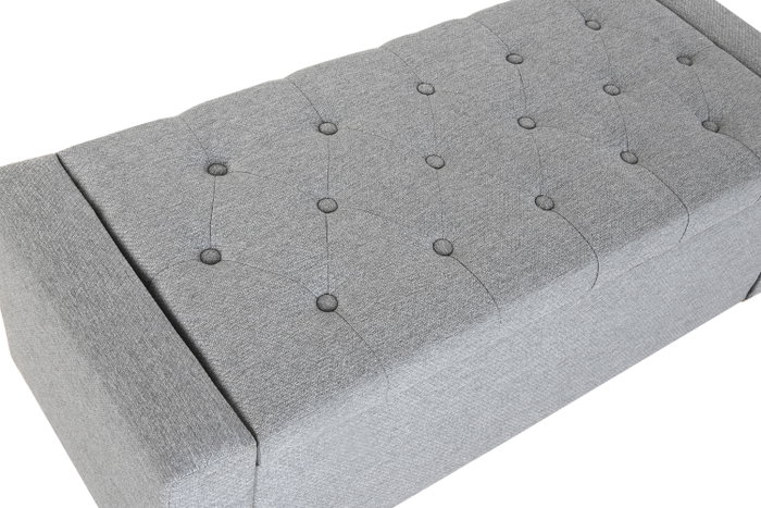 DKD Home Decor Urban Descalzadora Gris Claro 120 x 50 x 42 cm