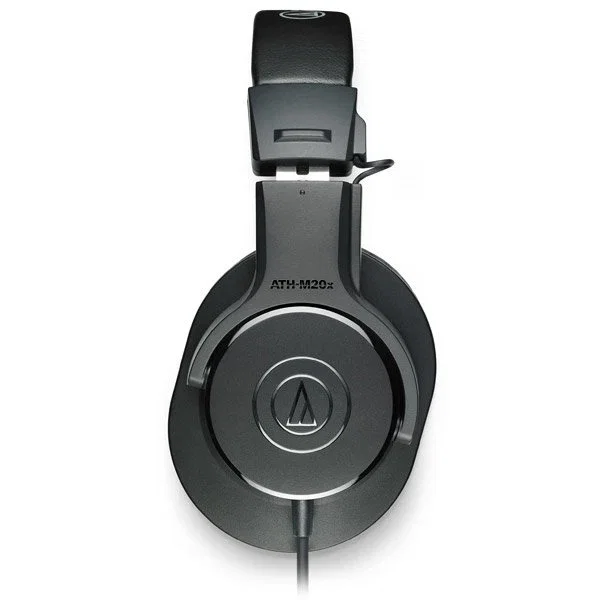 Audio-Technica ATH-M20X Auriculares Cerrados Diadema Profesionales para Música, Alámbricos, Negro, 3 m, 40 mm, Circumaural, 15-20000 Hz