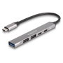 DeLOCK 64298 Hub USB tipo C Slim con 4 puertos y PD 95 W