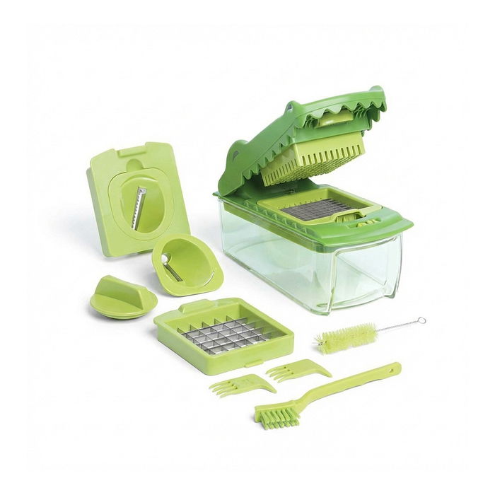 OTOTO Croc Chop Gemseschneider, Cuchillo para Verduras con Diseño de Cocodrilo, Utensilio de Cocina