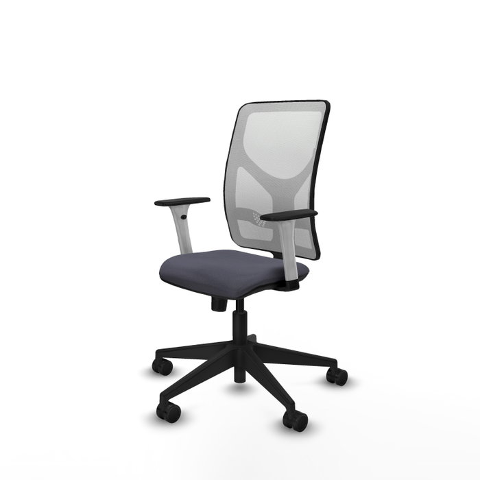 PIQUERAS Y CRESPO Silla de oficina Motilla con mecanismo Sincro Gris y Blanco PIQUERAS Y CRESPO Silla de oficina Motilla con mecanismo Sincro Gris y Blanco