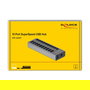 DeLOCK SuperSpeed USB Hub con 10 Puertos y Interruptor, USB 3.2 Gen 1 Type-A, 5 Gbps, Aluminio Gris