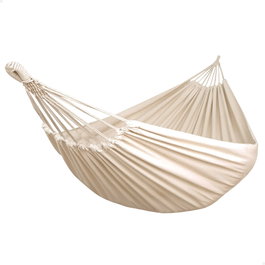 Aktive Hamaca colgante ultrarresistente beige con bolsa de transporte