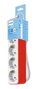 PHILIPS Base múltiple de 4 tomas - blanco/rojo