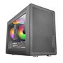 Mars Gaming MCXPS - Caja de Ordenador Gaming Micro-ATX, Lateral de Cristal Templado, Panel Frontal Total Mesh, Compatible con GPU de 310mm, 4 Ranuras, Negro