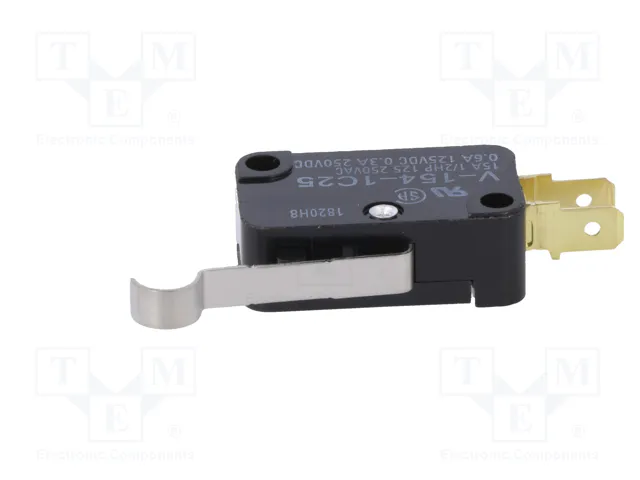 Aratas (Formerly Omron Components) Microconmutador SNAP ACTION SPDT 15A/250VAC Aratas (Formerly Omron Components) Microconmutador SNAP ACTION SPDT 15A/250VAC