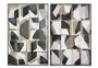 DKD Home Decor Cuadro Lienzo Abstracto Surtido de 2 Piezas 83x4,5x123 cm