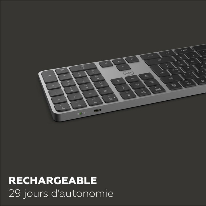 Teclado Mobility Lab KP430W Gris