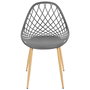 Home Deco Factory Silla Exterior Gris Málaga 57x51,2xh.80,2 cm