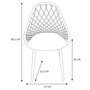Home Deco Factory Silla Exterior Gris Málaga 57x51,2xh.80,2 cm