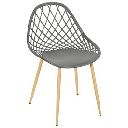 Home Deco Factory Silla Exterior Gris Málaga 57x51,2xh.80,2 cm
