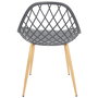 Home Deco Factory Silla Exterior Gris Málaga 57x51,2xh.80,2 cm