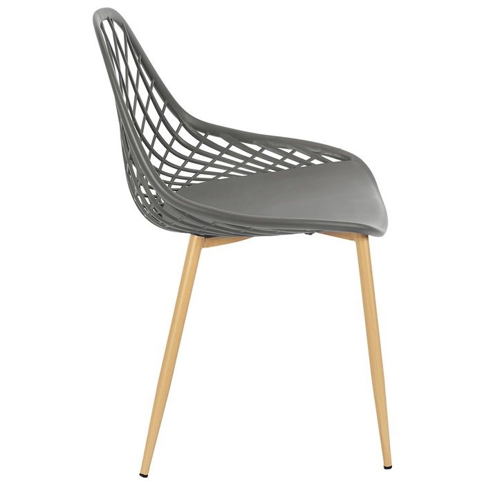 Home Deco Factory Silla Exterior Gris Málaga 57x51,2xh.80,2 cm