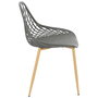 Home Deco Factory Silla Exterior Gris Málaga 57x51,2xh.80,2 cm
