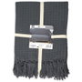 Home Deco Factory Manta Gofrada Gris Oscuro 170x250 cm