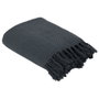 Home Deco Factory Manta Gofrada Gris Oscuro 170x250 cm