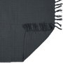 Home Deco Factory Manta Gofrada 100% Algodón Gris Oscuro para Sofá 170x250 cm