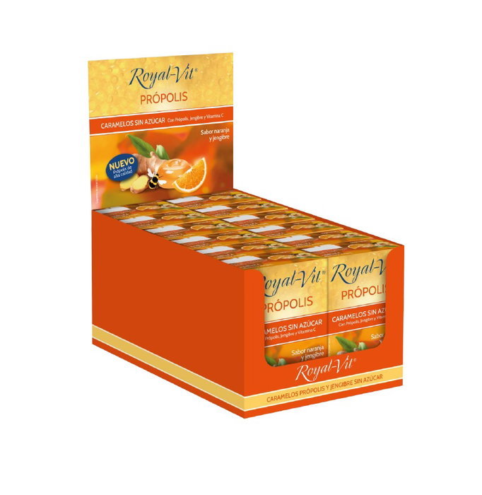 DIETISA (DIELISA) Royal Vit Caramelos Própolis Jengibre Naranja DIETISA (DIELISA) Royal Vit Caramelos Própolis Jengibre Naranja