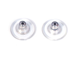 Innspiro Cierre presión plástico con punta metálica plateado 11x7mm (100u) Anclaje de presión