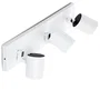 Aplique de Pared "Lumiastra" Blanco Orientable Aluminio 3xGU10 Sin Bombilla