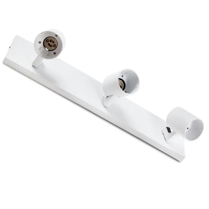 Aplique de Pared "Lumiastra" Blanco Orientable Aluminio 3xGU10 Sin Bombilla