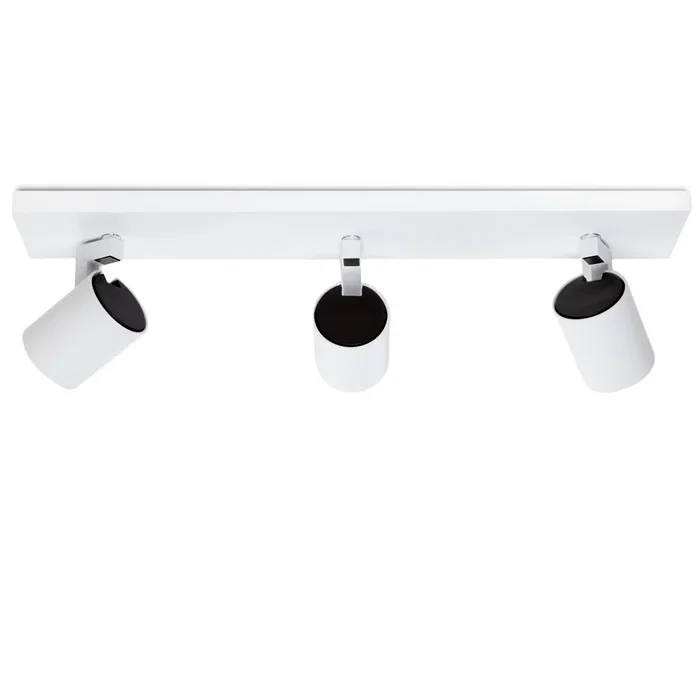 Aplique de Pared "Lumiastra" Blanco Orientable Aluminio 3xGU10 Sin Bombilla