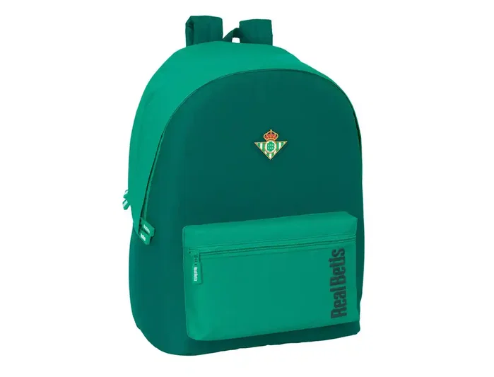 Safta Mochila Doble para Portátil 15,6'' con USB y Resistente al Agua Real Betis Balompié