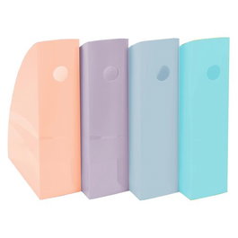 Revistero Plastico Exacompta Mag-Cube Aquarel Set De 4