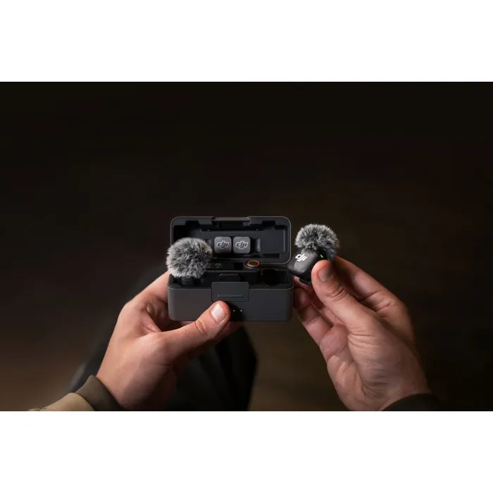 DJI Kit Micrófono Inalámbrico Mic 3 con 2 Transmisores (TX) y 1 Receptor (RX) Carga Rápida