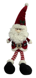 DKD Home Decor Figura de Papá Noel Rojo y Blanco en Poliéster