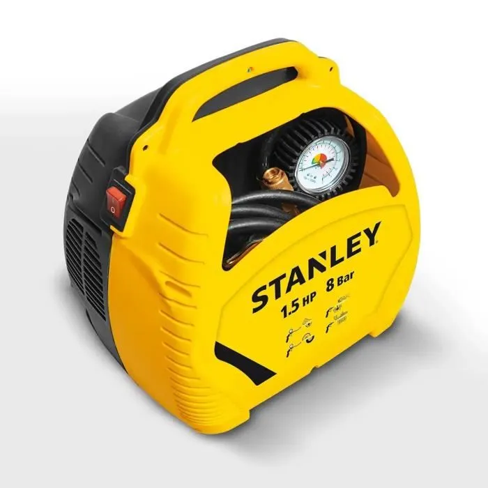 Stanley Compresor de Aire sin Tanque KIT DE AIRE - 1.5 CV Portátil Ultracompacto con Kit de Inflado
