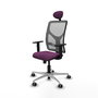 PIQUERAS Y CRESPO Silla de oficina Motilla con mecanismo Sincro, Morado y Gris