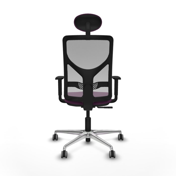 PIQUERAS Y CRESPO Silla de oficina Motilla con mecanismo Sincro, Morado y Gris