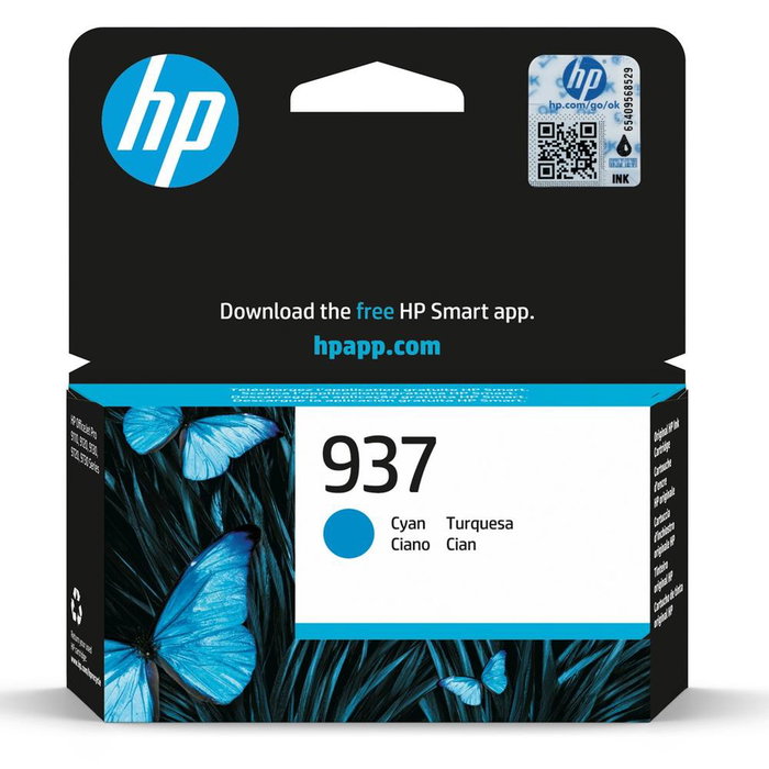 HP Cartucho de Tinta Original 937 Cian HP Cartucho de Tinta Original 937 Cian
