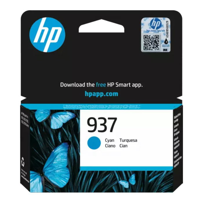 HP Cartucho de Tinta Original 937 Cian HP Cartucho de Tinta Original 937 Cian