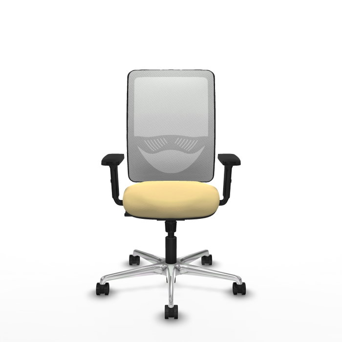 PIQUERAS Y CRESPO Silla de oficina Zulema con mecanismo Sincro, Crema y Blanco PIQUERAS Y CRESPO Silla de oficina Zulema con mecanismo Sincro, Crema y Blanco