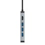 Nanocable Hub USB-C 8 en 1 con HDMI 4K, 3xUSB-A 3.0, RJ45, SD/TF y Carga PD 100W Gris