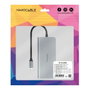 Nanocable Hub USB-C 8 en 1 con HDMI 4K, 3xUSB-A 3.0, RJ45, SD/TF y Carga PD 100W Gris