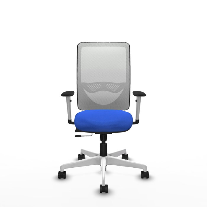 PIQUERAS Y CRESPO Silla de oficina Zulema con mecanismo Sincro/Traslack Azul y Blanco